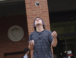 Juggling Act: Student displays juggling talent across community