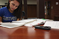 Students all over campus are buckling down in an effort to prepare for upcoming tests. || Ben McGrath/The News