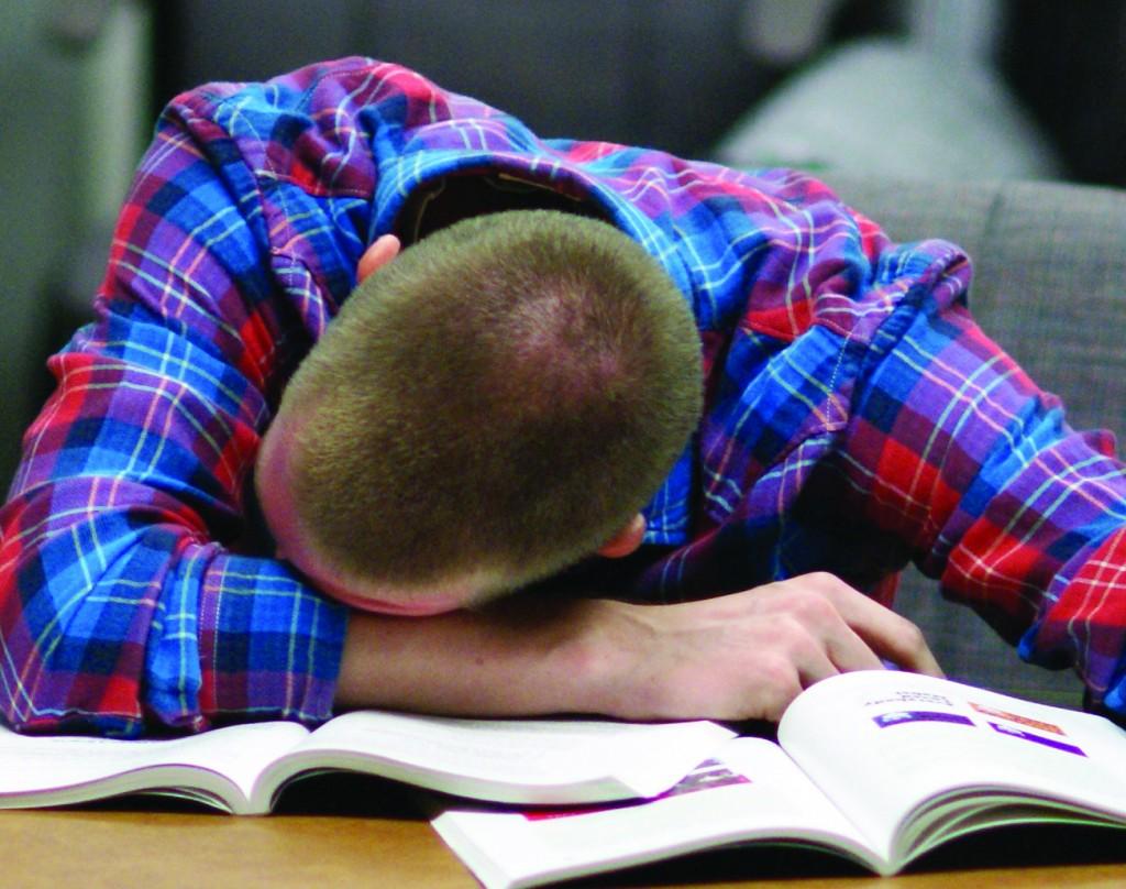 The annual National College Health Assessment reports 46 percent of Murray State students feel tired, dragged out or sleepy on 3 – 5 days each week.  || Andy McLemore/Contributing photographer