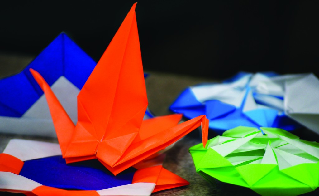 Students who attended Origami Night had the chance to learn the art form. || Kylie Townsend/The News