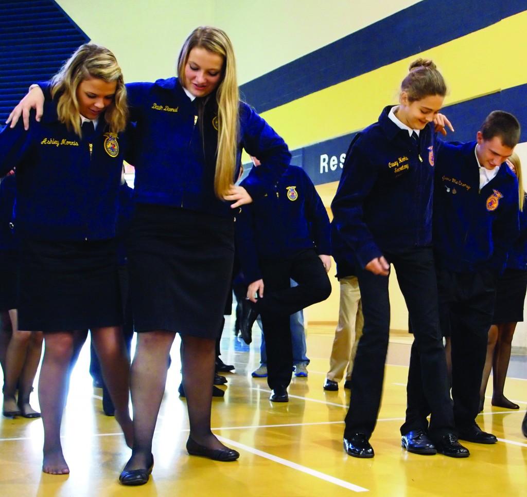 The high school students in FFA who attended Racer Roundup worked in pairs to develop skills vital in their future as FFA members. There were 535 high school participants at the event. || Brian Barron/The News