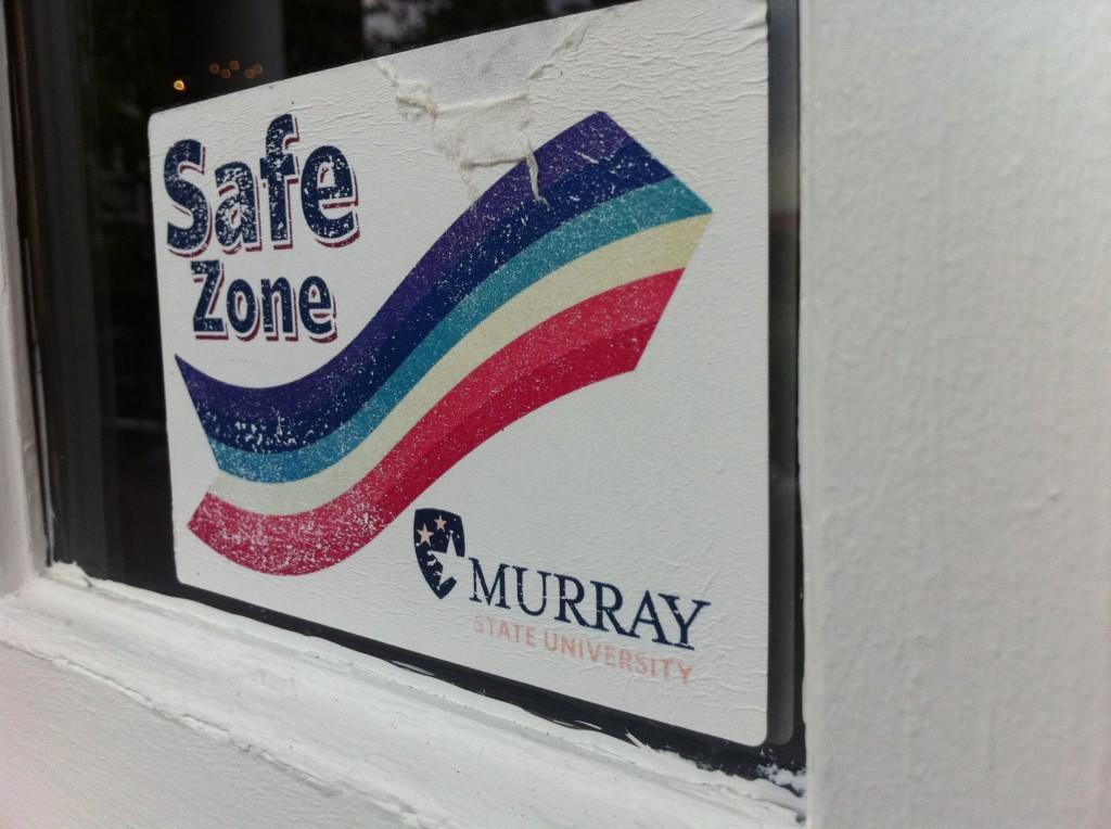 LGBT Safe Zones are available at many difference locations across campus. This logo designates Safe Zone. || Kylie Townsend/The News