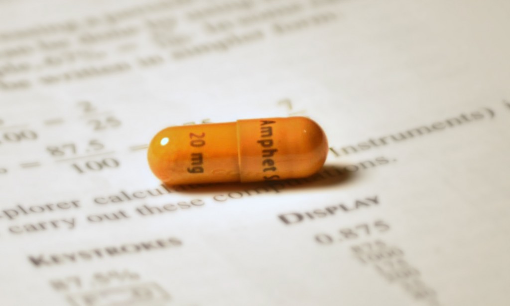 Students may be tempted to use the drug Adderall to stay alert  during finals week, but health officials say normal studying habits better increase academic performance. || Kylie Townsend/The News