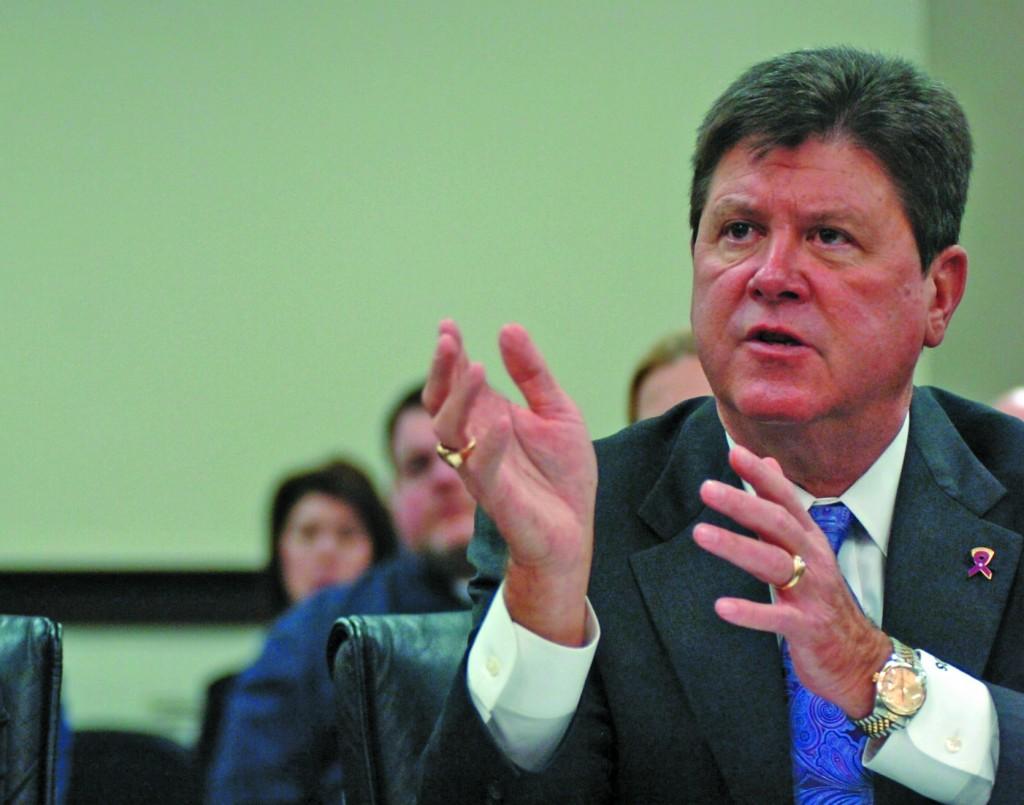 House Speaker Greg Stumbo addresses members of the General Assembly on the issue of creating an additional public university in eastern Kentucky. || Associated Press