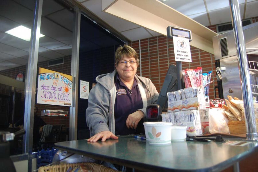 Roxann Downey has been working at Business Express for 10 years. Prior to that she work at Fast Track for eight years. || Anna Taylor/The News