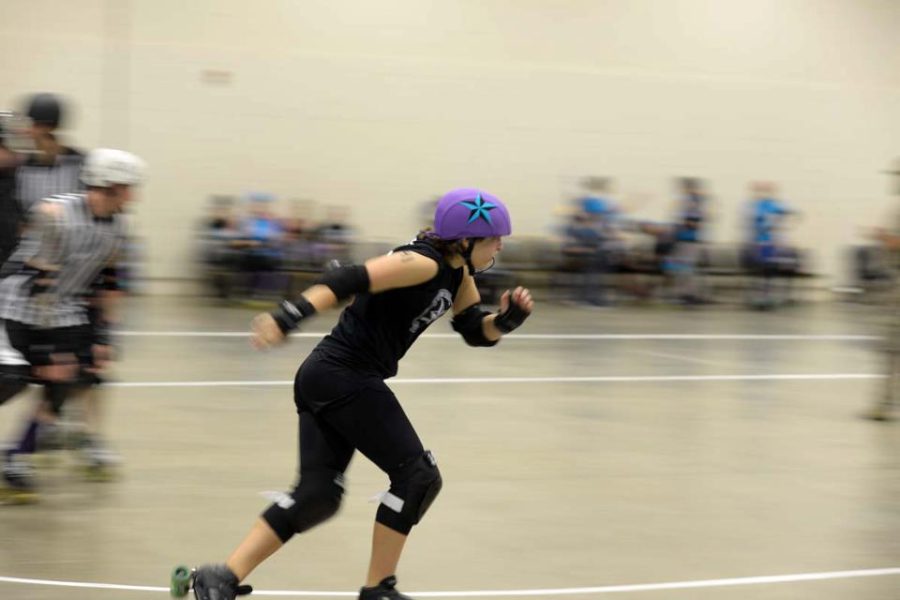Kiaya+Young%2C+sophomore+from+Paducah%2C+Ky.%2C+participates+in+The+Western+Kentucky+Rockin%E2%80%99+Rollers+roller+derby+team.+%7C%7C+Photo+courtesy+of+Erich+Budeshefsky