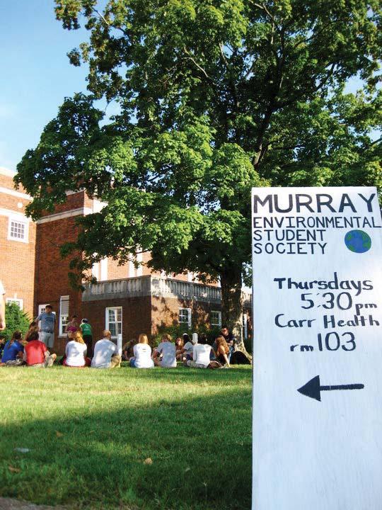 File Photo
The Murray Environmental Student Society meets 5:30 p.m. every Thursday on the Carr Health lawn.
