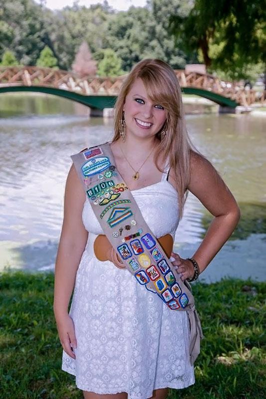 Photo provided Freshman Casey Blakenship has been involved with Girl Scouts of America for 14 years.