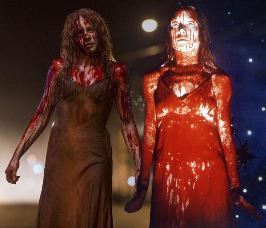 Graphic by Evan Watson/The News
Chloe Grace Moretz (left) plays Carrie in the 2013 version of the movie, while Sissy Spacek (right) portrays Carrie in the 1976 version. 