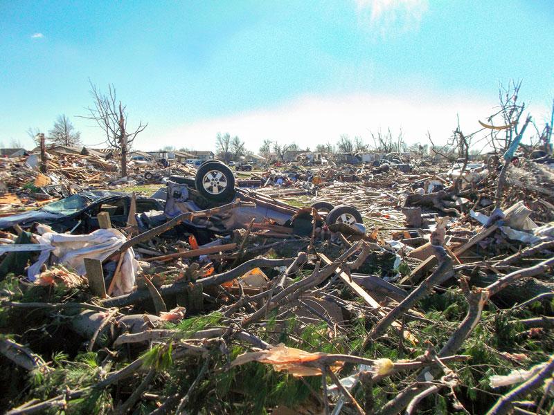 Photo+contributed+by+Adam+Tignor+%2F%2F%2F+Anna+Tignor%2C+senior+from+Washington%2C+Ill.%2C+came+home+to+her+neighborhood+devastated+by+a+recent+string+of+tornados+that+hit+the+Midwest.