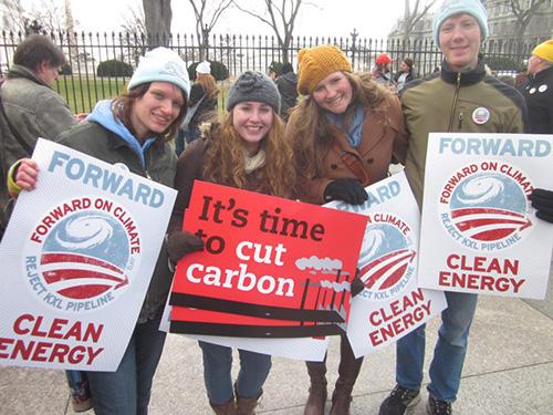 Photo courtesy of Miranda Thompson
Miranda Thompson and other environmental activists rallied together in Washington D.C. last year to protest the progress of the cross-country Keystone XL pipeline, which was voted on by the Senate on Nov. 18.