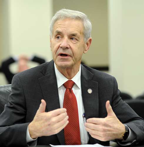 Courtesy of Legislative Research Commission Public Affairs
State Rep. Kenny Imes, a Republican from Murray, addresses a legislative committee during the 2015 General Assembly session. 