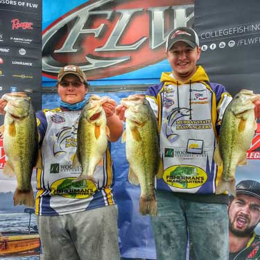 Photo provided
Members of the Bass Angler’s team competing in the FLW College Open on Kentucky Lake in March.