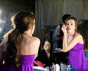 McKenna Dosier/The News
Laurel Johnson gears up for her performance as the lead role, Ariel.
