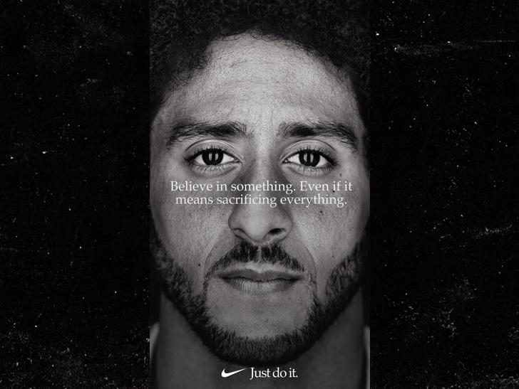 Ex-NFL quarterback has become the new face of the Nike Just Do It campaign. (Photo by TMZ)