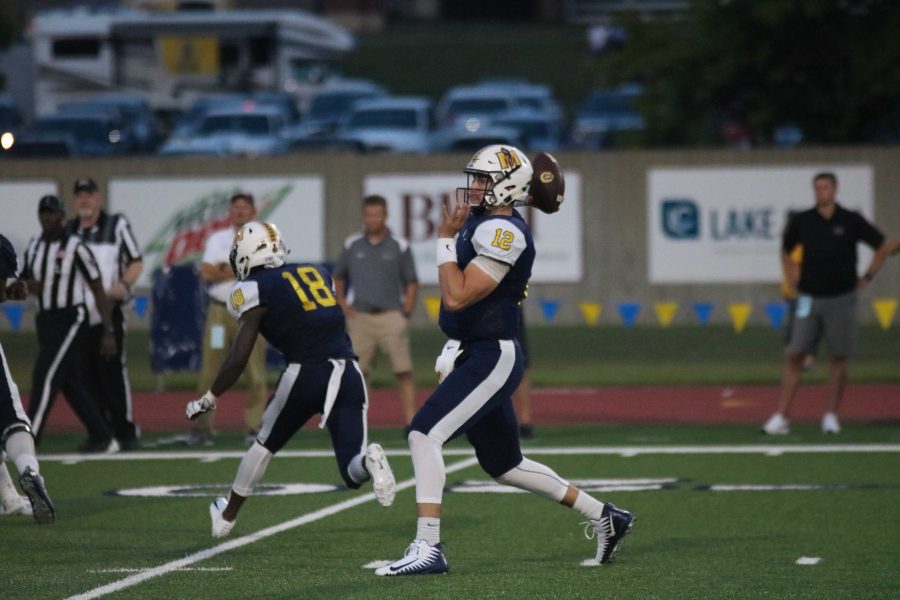 Senior Drew Anderson will lead the Racer offense in his final year of eligibility after transferring from Buffalo last season. (Blake Sandlin/TheNews)