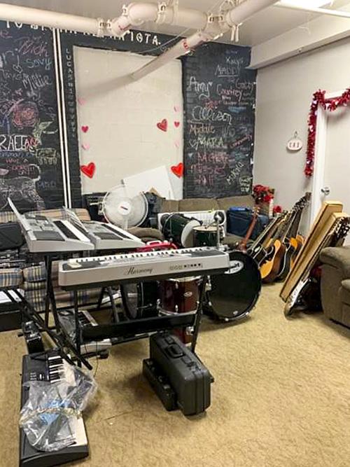 Between 10 and 20 instruments are donated every year during All Campus Sing. (Photo courtesy of Hannah Crawford)