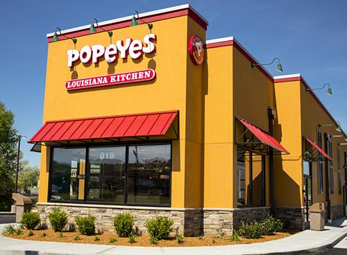 Popeyes opened for business on April 15. (Mackenzie O’Donley/The News)
