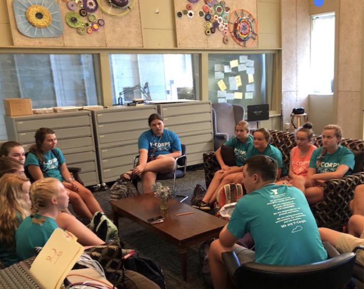 The Y-Corps visits WKMS. (Photo courtesy of Mike Gowen)