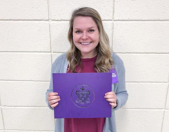 Sydney Snyder is inducted into Sigma Theta Tau. (Photo courtesy of Sydney Snyder)
