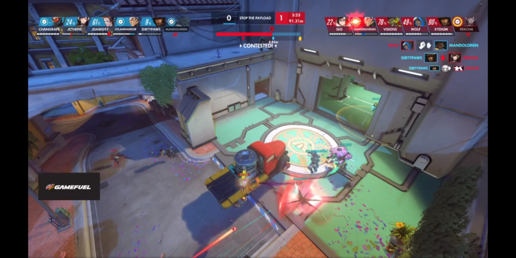 Murray State Esports competes in an Overwatch match. (Photo courtesy of Murray State Esports)