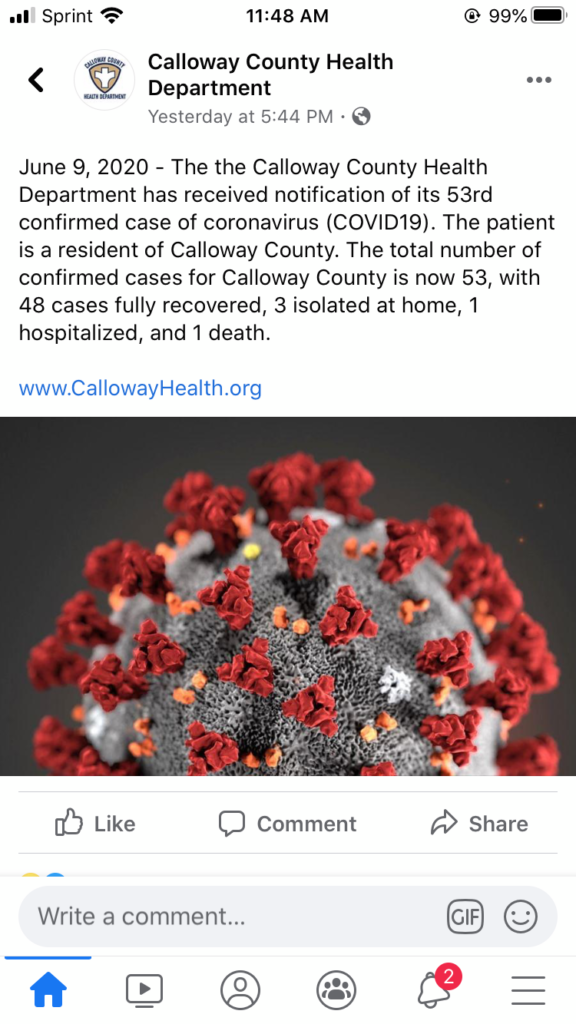 Photo courtesy of the Calloway County Health Department. 