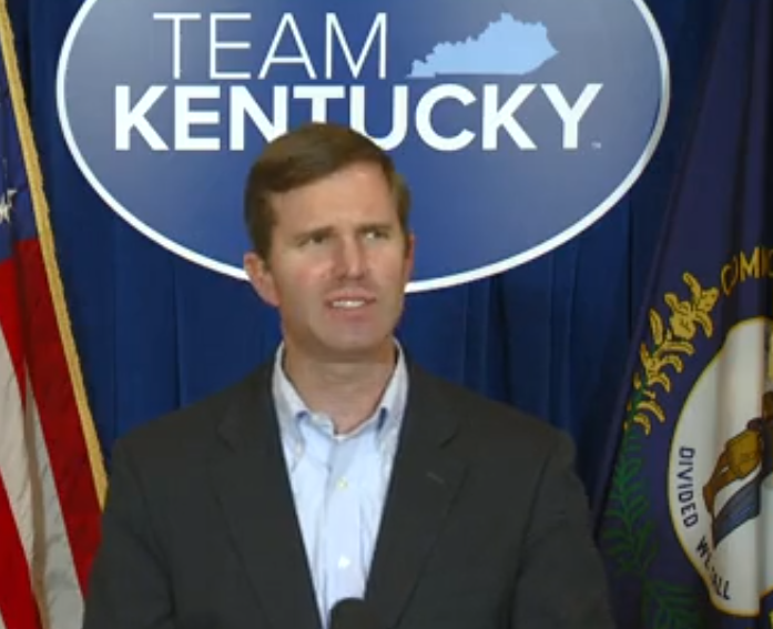Gov.+Andy+Beshear+and+his+administration+announced+new+restrictions+and+guidelines+as+COVID-19+case+numbers+have+risen+in+Kentucky.+%28Photo+courtesy+from+Gov.+Andy+Beshears+livestream%29