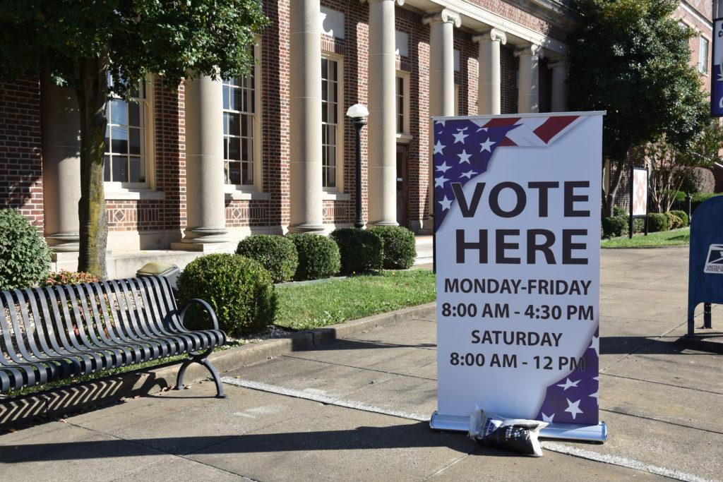 Calloway County voters can now vote early and in person at the Courthouse Annex. (Jill Rush/The News)