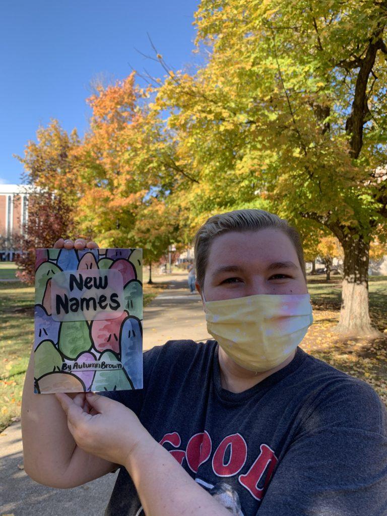 Senior Autumn Brown wrote and illustrated the book “New Names” that went viral on Twitter. (Cady Stribling/The News)