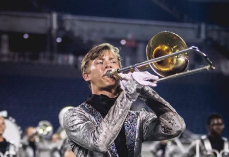 Weatherly was performing with the Music City Drum Corps in Orlando, Florida, in 2019. (Photo courtesy of the Murray State Blue and Gold)