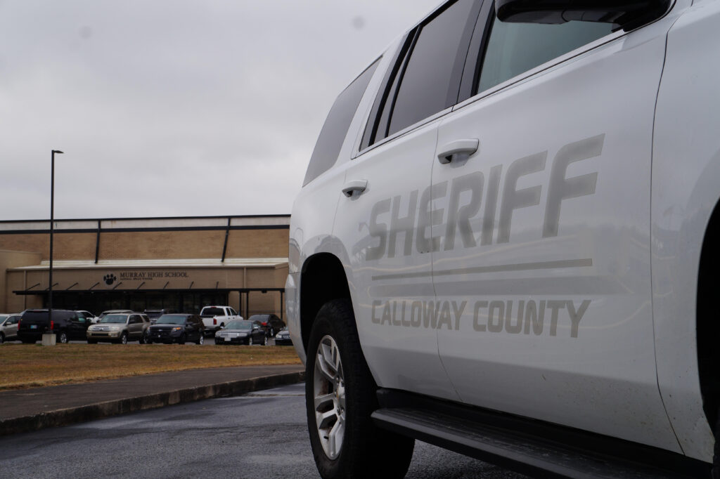 Law  enforcement arrived to threats  at Murray High School on Monday, Jan. 25 and Tuesday, Jan. 26. (Paige Bold/The News)