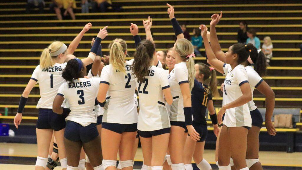 Murray State volleyball will open 2021 on Sunday, Feb. 6 against Tennessee State at the Racer Arena. (Photo courtesy of Dan Hasko/Racer Athletics)