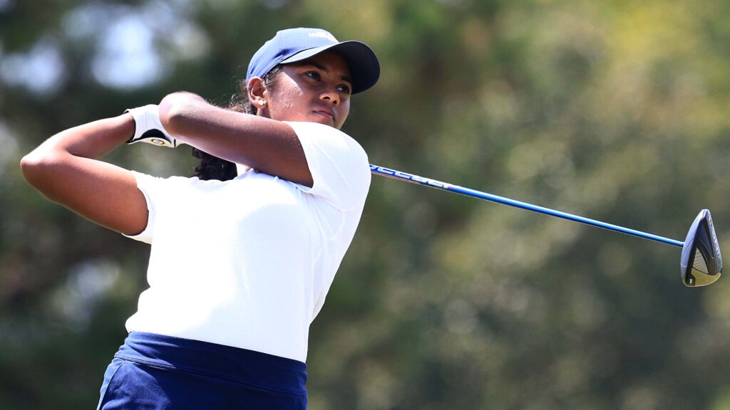 Senior Raeysha Surendran led the Racers with an overall stroke total of 228 at the North Florida Collegiate. (Photo courtesy of Racer Athletics)