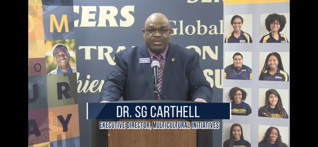 S.G. Carthell hosts Diversity Awards on YouTube. (Screenshot from Diversity Awards livestream)