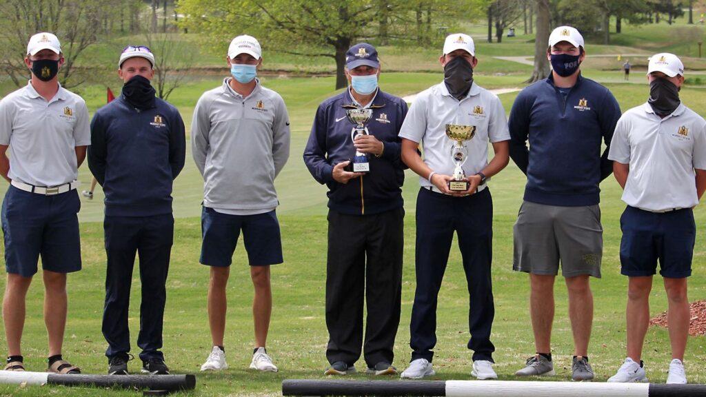 Mens golf poses after the Big Blue Intercollegiate. (Photo courtesy of TSU Sports Information)