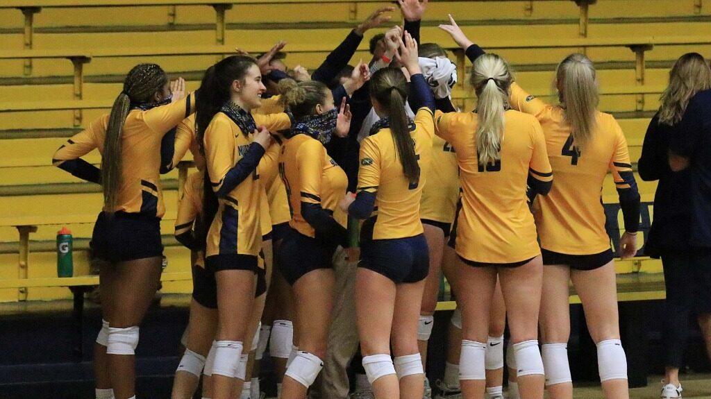 Volleyball ended the 2021 season with a pair of losses at SEMO. (Photo courtesy of Racer Athletics)