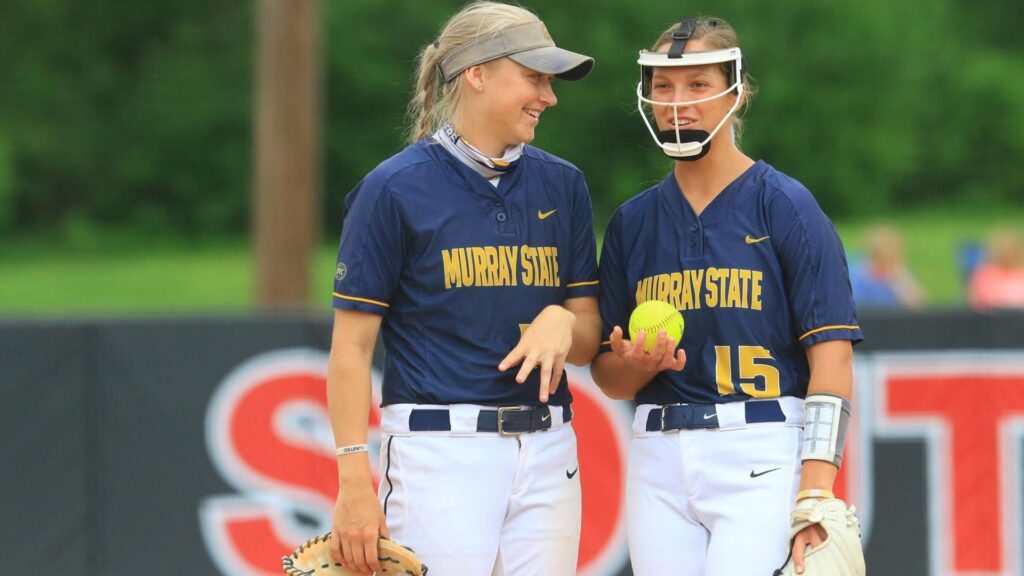 Senior infielder Sierra Gilmore and junior pitcher Hannah James each received OVC recognition after their last week of play. (Photo courtesy of Dave Winder/Racer Athletics)