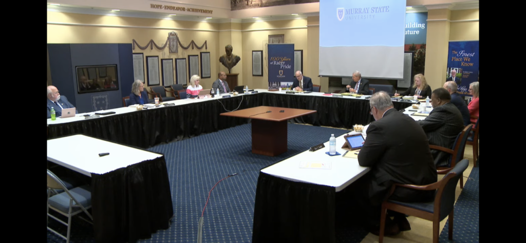 Board of Regents has a meeting on June 4 in Heritage Hall. (Screenshot of the meeting livestream)