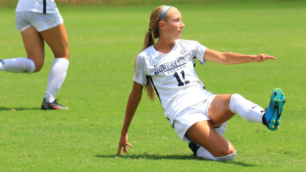 Sophomore midfielder Hailey Cole assisted on both goals in the Racers win over Florida International. Photo courtesy of Racer Athletics.