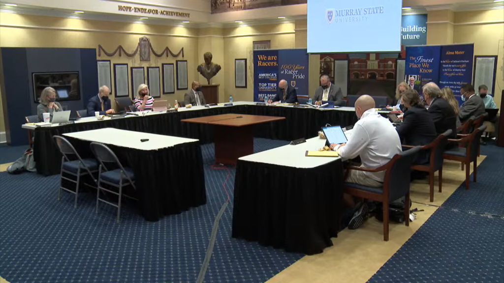 The Board of Regents met for their quarterly meeting on Sept. 3 in Heritage Hall. (Screenshot from the livestream)