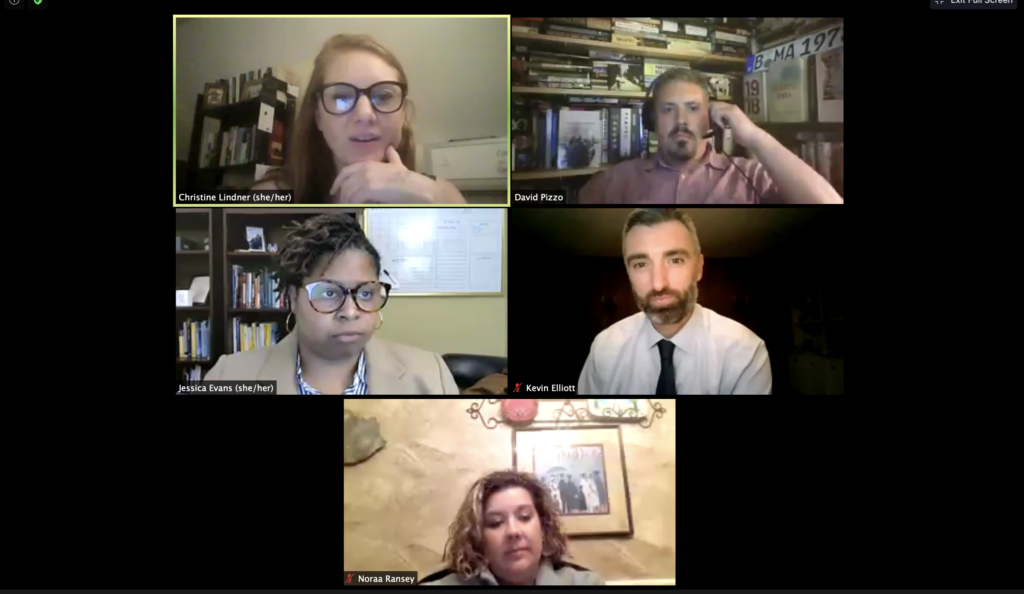 The panelists plan to have another webinar about Critical Race Theory in January. Screen capture of the panel on Zoom