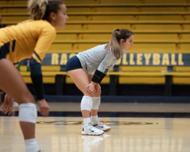Senior libero Becca Fernandez finished her last home series as a Racer with 41 digs against SEMO. Photo courtesy of Racer Athletics.