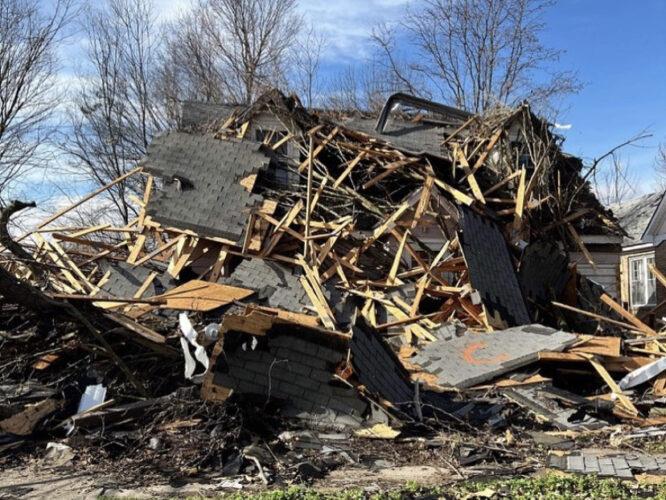 The tornado impacted many areas of Kentucky, including Mayfield and The Moors by Kentucky Lake. The grant is available to both students and individuals who have experienced job loss or reduced hours (Photo courtesy of Jennifer Rukavina Bidwell).