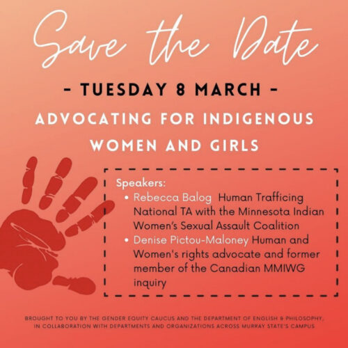 The caucus will host a panel on March 8 about Indigenous women and girls featuring two speakers (Photo courtesy of the Gender Equity Caucuss Instagram).