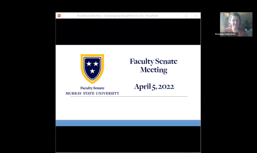 The+Faculty+Senate+meeting+on+April+5+addressed+the+state+education+budget%2C+which+passed+the+Kentucky+House+of+Representative+and+the+Senate%2C+and+is+now+up+to+Gov.+Andy+Beshear+%28Emery+Wainscott%2FThe+News%29.