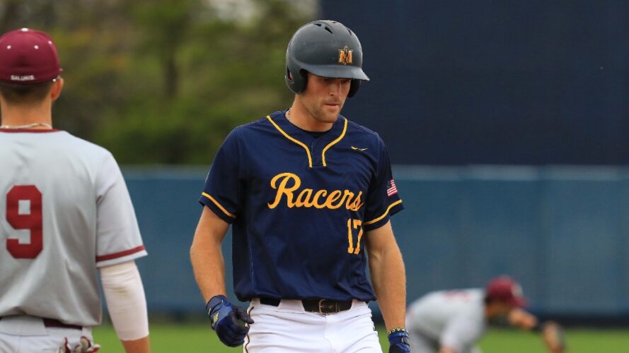 
Sophomore infielder Jacob Pennington had 2 hits and two RBIs in the Racers win over SIU on Tuesday, May 3. Photo courtesy of Dave Winder/Racer Athletics.
