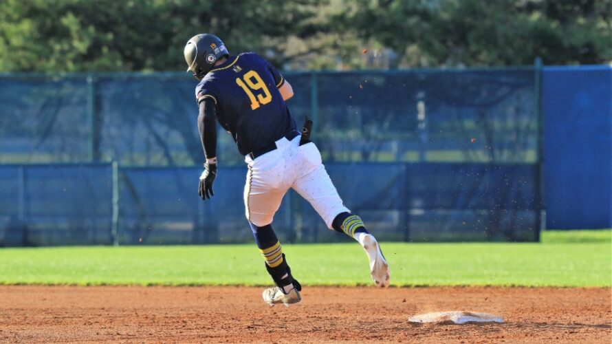 Graduate center fielder Jake Slunder was 3-3 at the plate in the Racers win against Alabama A&M on Tuesday. Photo courtesy of Dave Winder/Racer Athletics.
