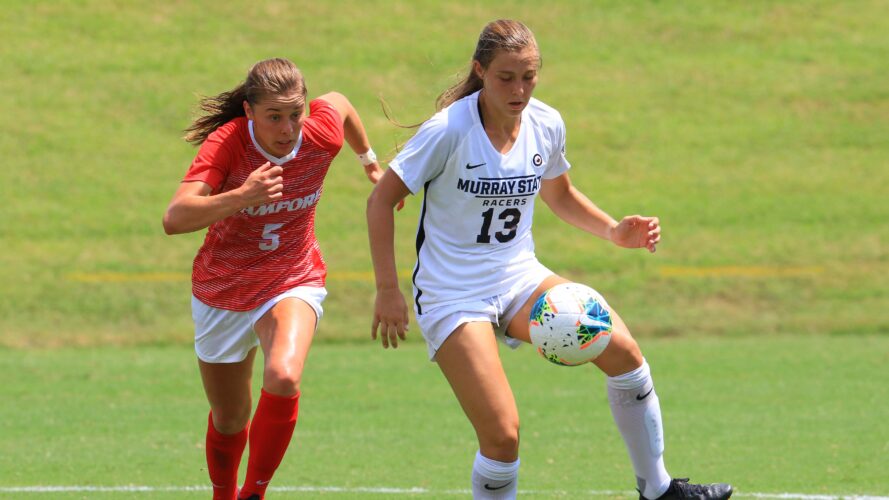 Senior midfielder Lauren Payne, who was second in both goals and total points last season, looks to lead the Racers to another winning season in 2022. Photo courtesy of Racer Athletics.