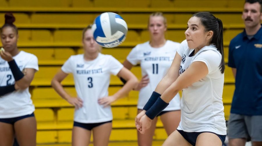 Freshman outside hitter Federica Nuccio had nine kills, 16 digs and 2 assists across the two games on Friday, Oct. 7 and Saturday, Oct. 8. Photo courtesy of David Eaton/Racer Athletics.