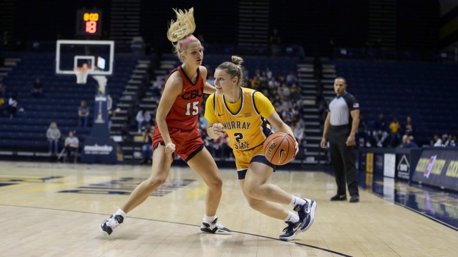 Senior guard Jordyn Hughes scored 11 points in the Racers loss to Purdue. Photo courtesy of Racer Athletics.